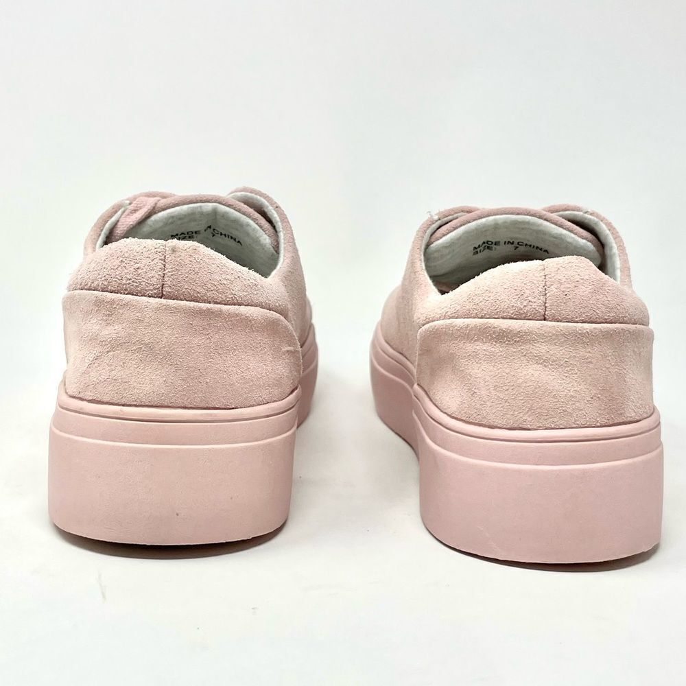 NEW DLG Monochromatic Pink Suede Chunky Sneakers Size 7 - Picture 5 of 8